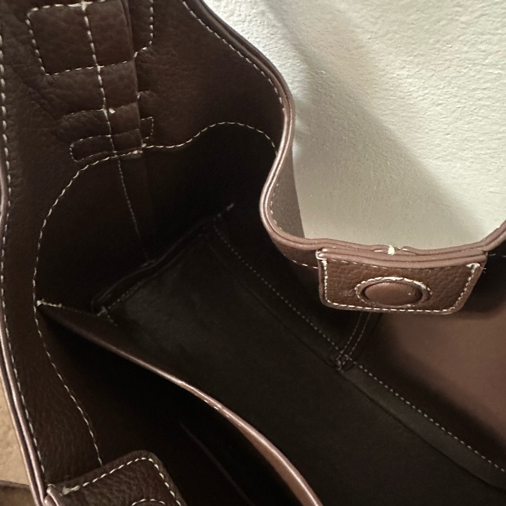 Steve Madden Dark Brown Leather Shoulder Bag - Picture 10 of 11